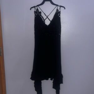 Black Double Strapped Dress